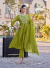 Vaari Vol 1 By Passion Tree Mal Chanderi Bulk Umbrella Cut Kurtis Orders In India